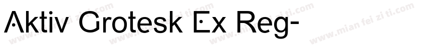 Aktiv Grotesk Ex Reg字体转换